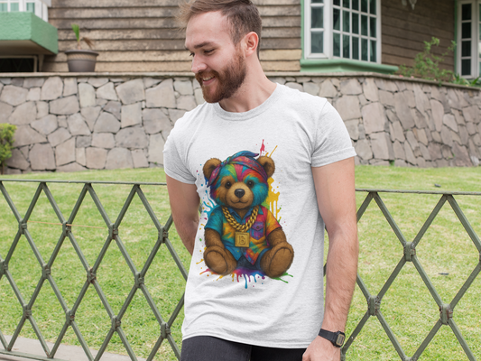 Bear T-Shirt - Multi Colored Design