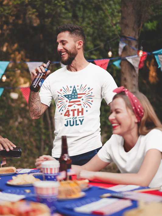 4th of July Unisex Softstyle T-Shirt, Patriotic Tee, Independence Day Shirt, Holiday Celebration Apparel, USA Pride Clothing